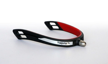 Ostrogi Freejump Round End 15mm czarne czerwone