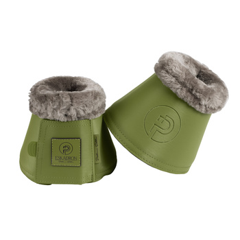 Kaloszki Eskadron Softslate Faux Fur Platinum zielone