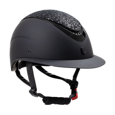 Kask Equestro Stone Wide z szerokim daszkiem czarny