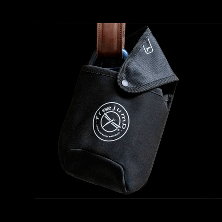 Pokrowce na strzemiona Freejump czarno srebrne