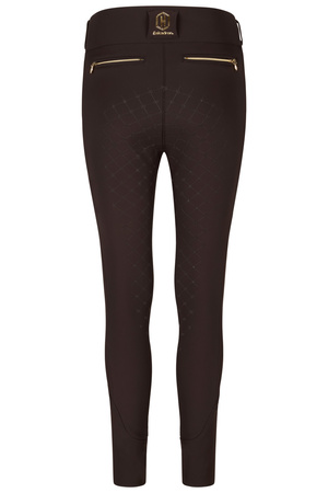 Legginsy jeździeckie Eskadron Pro Full Grip Heritage ciemny brązowy