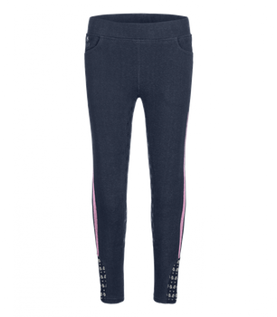Legginsy jeździeckie Waldhausen Lucky Elsa granatowe