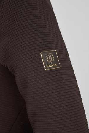 Bluza Zip-Shirt Heritage ciemny brązowy