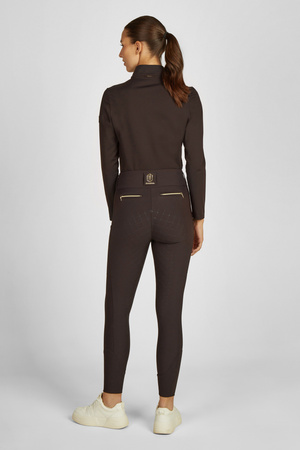 Legginsy jeździeckie Eskadron Pro Full Grip Heritage ciemny brązowy