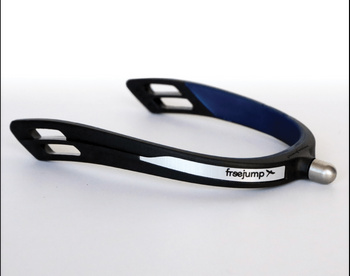 Ostrogi Freejump Round End 15mm czarny niebieski