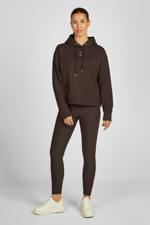 Bluza Hood Sparkle Heritage ciemny brązowy