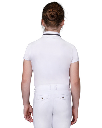 Koszulka konkursowa QHP młodzieżowa Kae biała