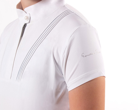 Koszulka konkursowa QHP młodzieżowa Riva biała