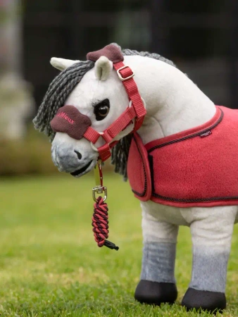 Toy Pony Lemieux kantar z uwiązem cranberry