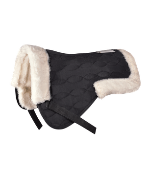 Podkładka pod siodło Waldhausen Synthetic Lammfell czarna/natural