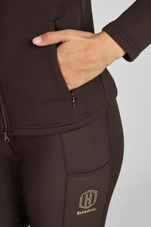 Bluza Zip-Shirt Heritage ciemny brązowy