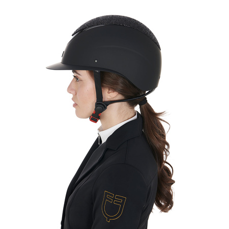 Kask Equestro Stone Wide z szerokim daszkiem czarny