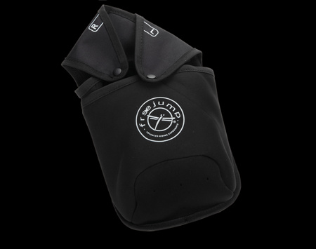 Pokrowce na strzemiona Freejump czarno srebrne