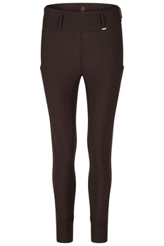 Legginsy jeździeckie Eskadron Pro Full Grip Heritage ciemny brązowy