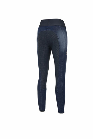 Bryczesy legginsy Pikeur Rosa Jeans Grip niebieski jeans