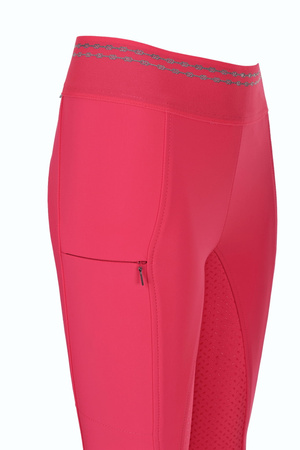 Bryczesy legginsy Pikeur Ida Grip Athleisure różowe