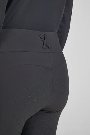 Legginsy jeździeckie Eskadron Cosy Full Grip Heritage granatowy