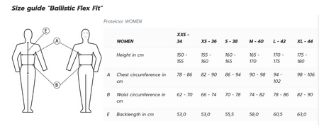 Kamizelka ochronna Komperdell Ballistic Flex Fit Lady czarno koralowa