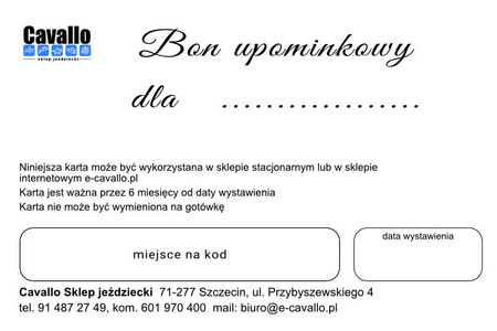 Bon upominkowy 500zł