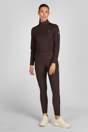Legginsy jeździeckie Eskadron Pro Full Grip Heritage ciemny brązowy