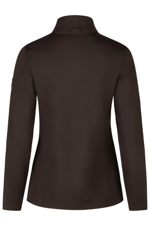 Bluzka Half-Zip Heritage ciemny brązowy