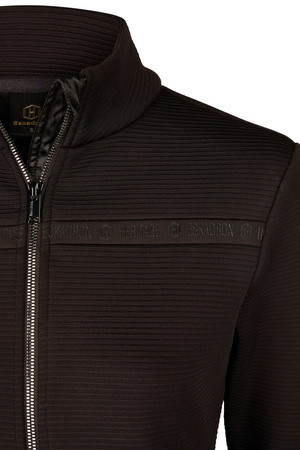 Bluza Zip-Shirt Heritage ciemny brązowy