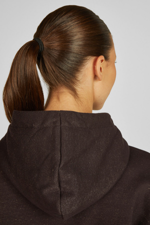 Bluza Hood Sparkle Heritage ciemny brązowy