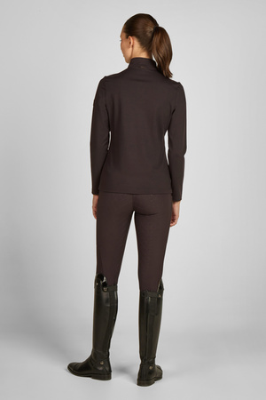 Bluzka Half-Zip Heritage ciemny brązowy