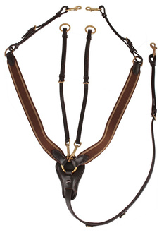 Napierśnik z wytokiem Horka brązowy