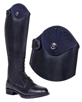 Nakładka wymienna do oficerek QHP Romy Fade granatowa