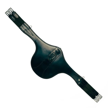 Popręg Mountain Horse  z fartuchem czarny