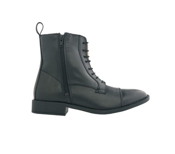 Sztyblety Kavalkade z zamkiem i sznurówką czarne