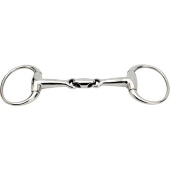 Wędzidło Horka oliwkowe podwójnie łamane 18mm