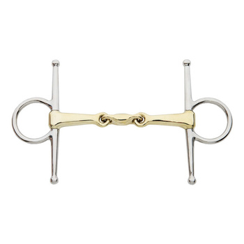 Wędzidło KavalBit podwójnie łamane z wąsami