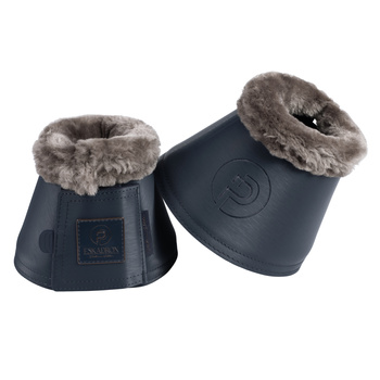 Kaloszki Eskadron Softslate Faux Fur Platinum granatowe