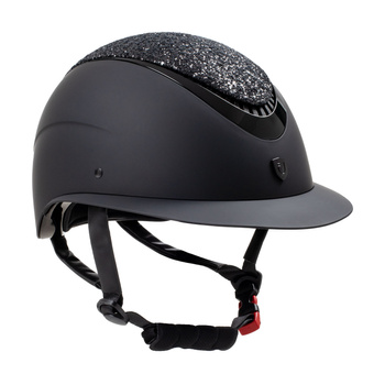 Kask Equestro Stone Wide z szerokim daszkiem czarny