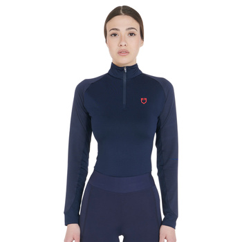 Bluzka Equestro Base Layer granatowa logo czerwone